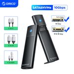 ORICO M.2  SATA NVME SSD USB 3.2 Type-C Enclosure Case Converter Adapter 10Gbps