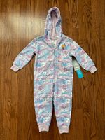 Disney Frozen One Piece Hooded Sleeper Jumpsuit for Girls Size 3 NEW!