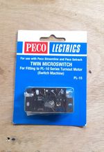 Peco PL15 twin micro switch for PL10 point motor.