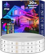 Outdoor LED Strip Lights 30m/ 100ft RGB Waterproof IP68 App Remote Music Sync