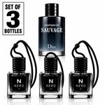SAUVAGE Inspired - Car Diffuser Set of 3 - Long Lasting Car Air Freshener Scent