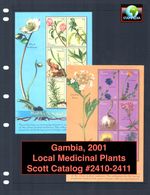 $18.00 Scott Value - 2001 GAMBIA Medicinal Plants 2 s/s African CV MNH NH UM