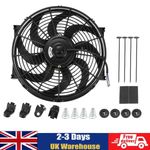 14 inch 12V 80W Electric Car Radiator Cooling Fan & Mounting Kits Universal