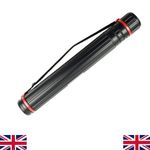 Extendable Telescopic Archery Arrow Back Shoulder Quiver Holder Tube w/ Strap