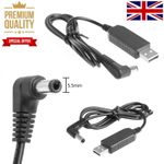 USB Male A 5V to 12V DC 5.5mmx2.1mm Step Up Power Supply Cable Universal Charger