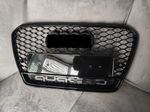 Front Bumper Honeycomb Grille For Audi A5 S5 8T B8.5 2012-2016 FL Gloss Black