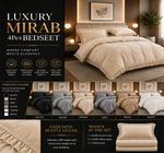 Soft Luxury 4 Pcs Ruffle Complete Duvet Cover Bedding Set Single Double King