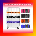 Personalised Luggage Strap Suitcase Printed Safe Luggage Belt 5cm wide Disney 