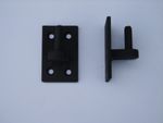 2 Wrought iron gate hinge / bracket 10mm pin for garden gates