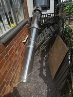 Extraction Flu Vent Pipe 230x35 Stainless Steel Double Walled