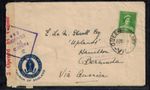 WWII Australia 1941 Censor Cover w/OPENED BY CENSOR L3-9 & 3 PASSED BY CENSOR