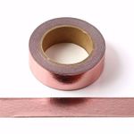 2x Rose Gold Foil Washi Tape Decorative Self Adhesive Masking Tape 15mmx 10 mtrs