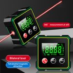 Digital Angle Finder with Electronic Laser - 4-side Strong Magnetic Angle Gauge