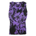 TIBI Womens Day Dress Purple Viscose Floral Long Sleeve Knee Length M