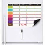 MEAL DIET PLANNER Dry Wipe Magnetic Fridge Whiteboard Board Weekly Diary Prep UK