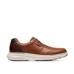 Clarks Mens Craftwell Lace Tan Leather Lace Up