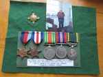 GROUP OF WW 2 MEDALS & TERRITORIAL TO 4454487 PTE A B LAWSON DURHAM LIGHT INFY