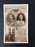 GB 1937 CORONATION SOUVENIR POSTCARD 1½d FRANKED 14th MAY PMK TO AUSTRIA