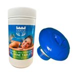 Multifunctional Chlorine Tablets with Dispenser 50 x 20g Hot Tub Pool 1Kg