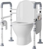 Yornoli - Adjustable Foldable Toilet Safety Support Frame - Grey
