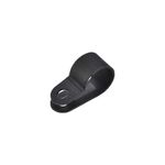 50Pcs Cable Clip Wire Holder R Type Clamp Fastener 12.7mm Cords Management Black