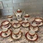 Emperor Napoleon Bonaparte  Expresso set Porcelaine De Luxe FD Made in France