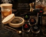 Glass Top Wooden Cocktail Smoker Infusion Kit