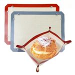 1Pc Silicone Baking Mat Snap Together Baking Mat Non-Stick Oven Mat Baking Tray