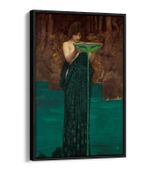 JOHN WILLIAM WATERHOUSE, CIRCE INVIDIOSA -FLOAT EFFECT CANVAS WALL ART PRINT