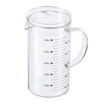 500ml Glass Measuring Cup Glass Graduated Black Printed Scale Liquid Beaker