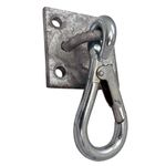 Equestrian Snap Hook & Wall Plate Eye Plate UK STOCK