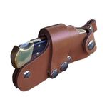 Leather Knife Sheath for Belt Pocket Folding Knife Holder Compact Draw Knifes