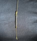 YSL Saint Laurent Gold Bracelet Plated Finish