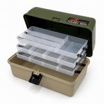 Roddarch 3-Tray Cantilever Fishing Tackle Box | Tough Box Storage Organiser
