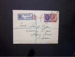 GB Stationery Registered KGV 11/2d brown Letter Card + 3d BLACKPOOL to Wigan