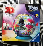 Ravensburger DreamWorks Trolls World Tour 3D Puzzle Ball, 73 Pieces