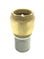 Brass Spring Check Foot Valve  :  Non-Return  :  Sizes 1/2" To 4" BSP