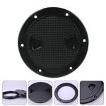 Black ABS Kayak Hatch Cover Non Skid Deck Plate for Boat Inspection Hole