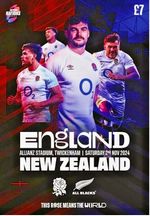 England v New Zealand Rugby Autumn International Official Programme 2/11/24