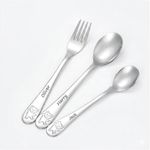 Personalised Kids Cutlery  Set Stainless Steel Custom Engraved Name