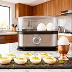 Electric Egg Boiler 6-Egg Capacity Steamer Egg Cooker Automatic Shut-Off