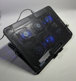 Gaming Laptop Cooler Fan Cooling Pad Riser Metal Stand Fits 12 - 17 inch Laptops