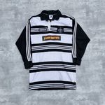 Vintage 90s Adidas Newcastle Rugby Shirt Top John Smith Sponsor Mens Large