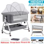 Baby Bedside Crib Sleeper Bassinet Safe Co-Sleeping Storage Bag Easy install UK