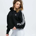 ADIDAS Women's MIKINA adidas Originals Short Classics Crop Relaxed Hoodie BNWT