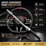ACE Steering Wheel Lock Car Anti Theft Heavy Duty Adjustable Dual hook Security