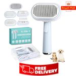 5-in-1 Self-Cleaning Pet Grooming Brush - Dogs & Cats, Long & Short Hair