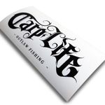 Big Kippers 'CARP LIFE' Original Black Fishing Decal Car Sticker | FREE p&p