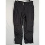 Fera Womens Black Insulated Ski Snow Pants Zippered Pockets Ankle Zips 32x29