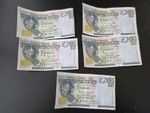 Bank of Ireland 2008 Bushmills £20 Twenty Pound Banknotes Job Lot 5x Specimen
